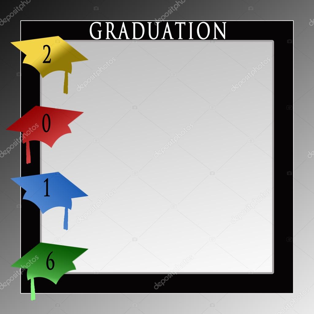 Graduation Caps Background 2016