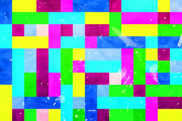 Fundo Pixel-like abstrato - Cores brilhantes — Fotografia de Stock