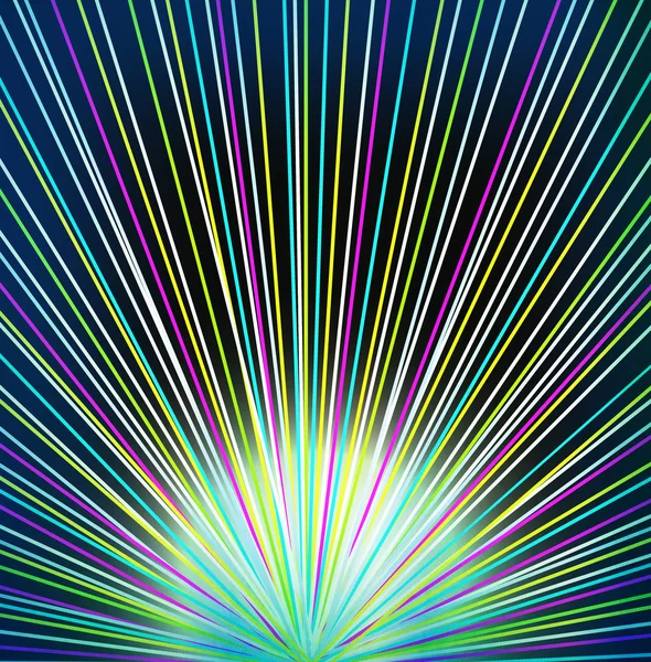 Abstract Background - Bursts of colorful light rays — Stock Photo, Image