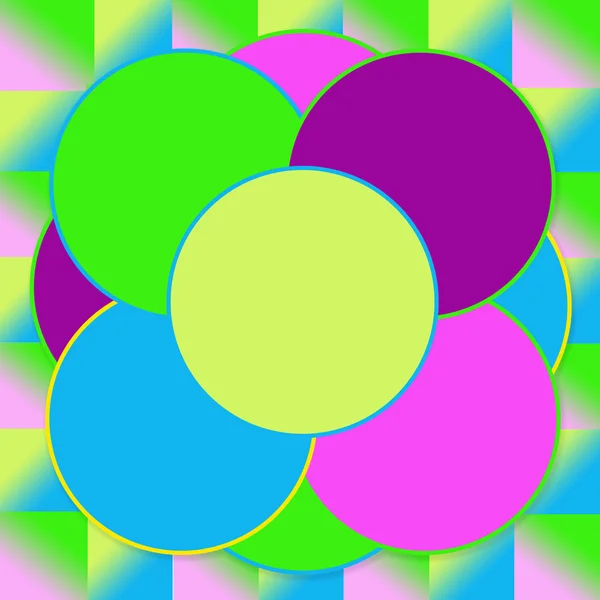 Inserto de círculo de fondo abstracto colorido — Foto de Stock