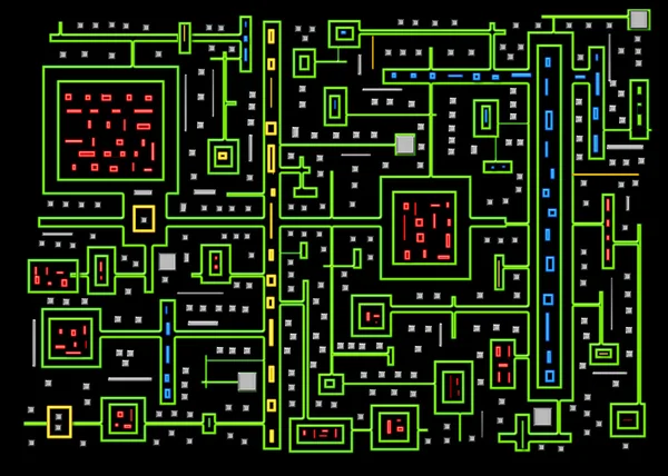 Abstrakta grafisk mikrochip styrelse Royaltyfria Stockbilder