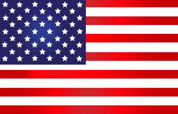 빨간색 줄무늬가 파란색 별들이 어우러진 아메리카 국기의 아름다운 — 스톡 사진