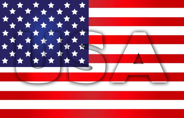 Graphic Image American Flag Embedded Text Usa — Stock Photo, Image