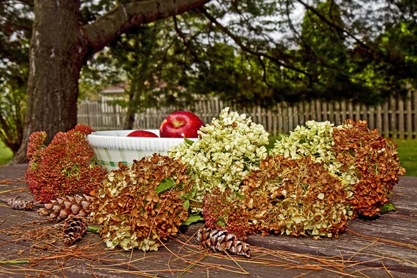 Gruppo di Mele Autunno Stagione — Foto Stock