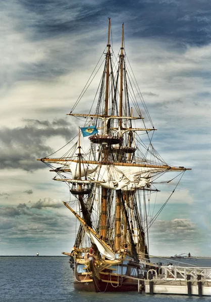 Replica van het schip Kalmar Nyckel Tall — Stockfoto
