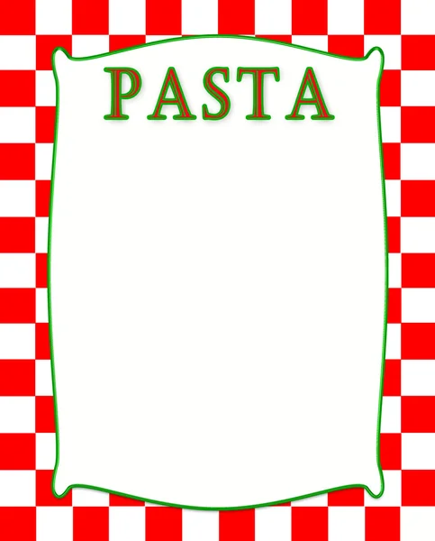Ιταλική καρώ υπόβαθρα με λευκό ένθετο για κείμενο — Φωτογραφία Αρχείου