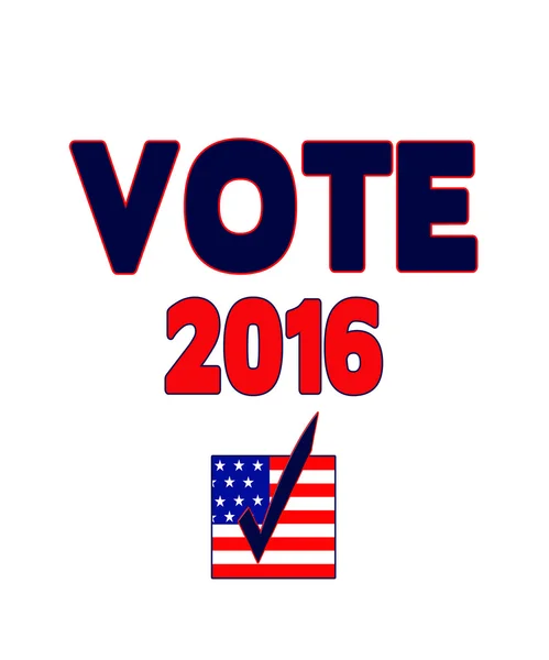 VOTE 2016 Cartaz — Fotografia de Stock