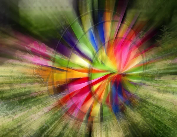 Colorful Wind spinners blurred — Stock Photo, Image