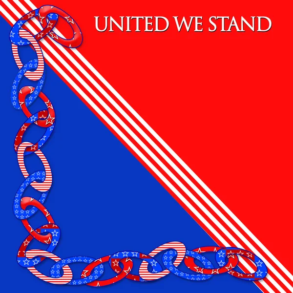 Amerikaanse United We Stand illustratie — Stockfoto