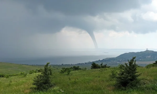 Tornado in Kerch — Stock Photo, Image