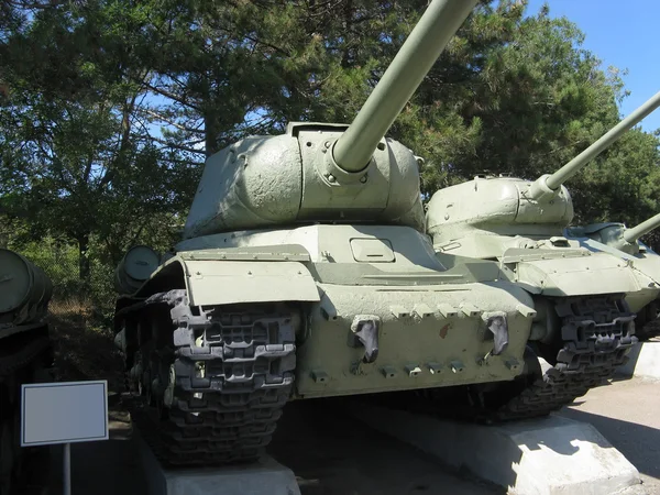 Soviet tanks in museum — Stock Photo, Image