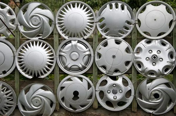 Old car rims — Stock Photo, Image