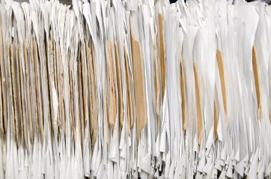 Eski kağıt yığınları yakın çekim