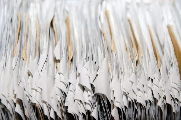 Old paper stacks close-up — Stock Photo, Image