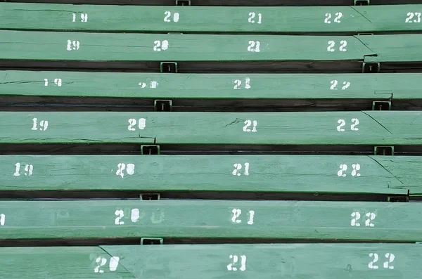 Wooden podium at the stadium — Stock Photo, Image