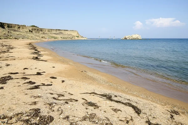 Fisknät i viken nära Kerch — Stockfoto