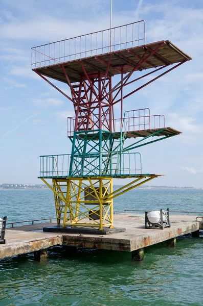 Diving Board into the water in Kerch — Stock Photo, Image