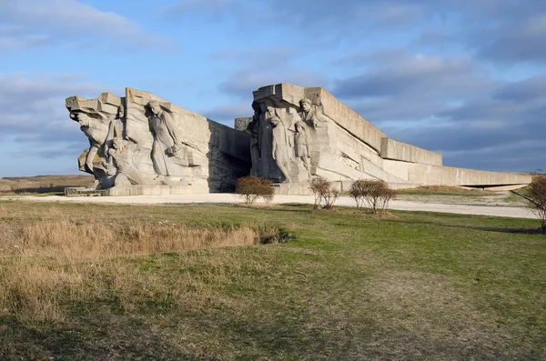 Памятник павшим защитникам Крыма — стоковое фото