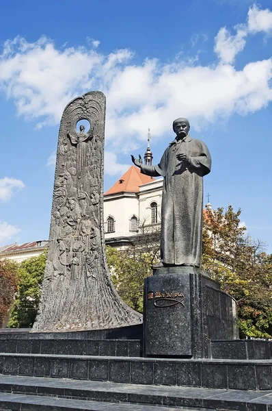 Denkmal für den ukrainischen Dichter Taras Schewtschenko — Stockfoto