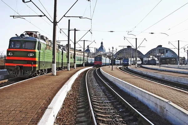 Train station in Lviv — Stock Photo, Image