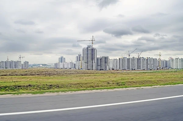 Nieuwbouw in minsk — Stockfoto