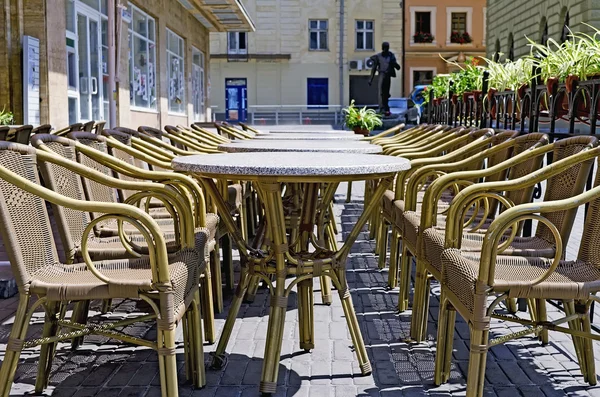 Wicker rottingmöbler — Stockfoto