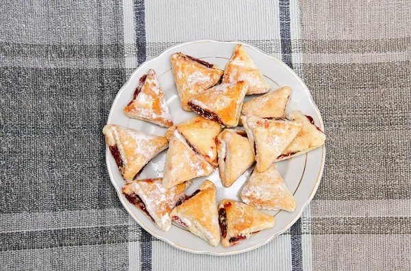 Lezzetli üçgen kurabiye