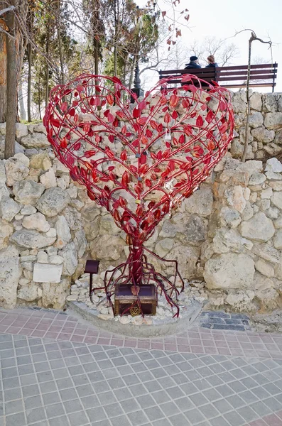 Monumento de amor de coração — Fotografia de Stock