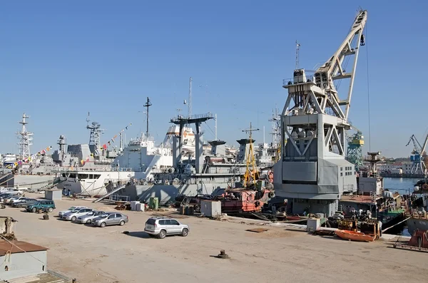 November Russian Military Ships Berth November 2014 — Stock Photo, Image