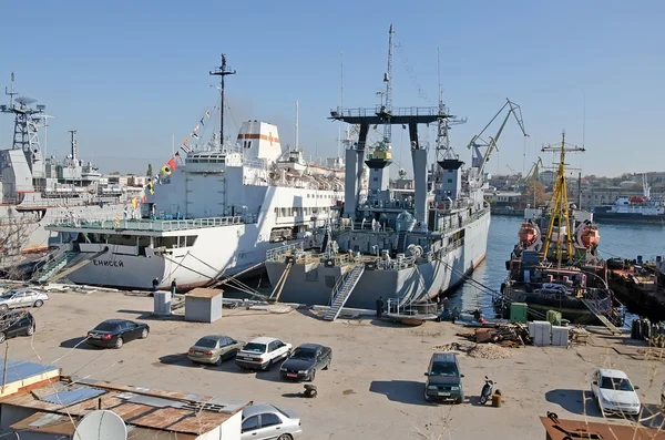 November Russian Military Ships Berth November 2014 — Stock Photo, Image