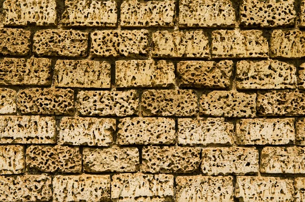 Yellow bricks wall texture — Stock Photo, Image