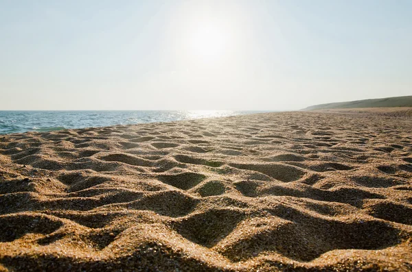 Deserted sandy beach — Stock Photo, Image