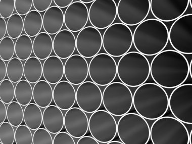 Perspektif içinde metal borular