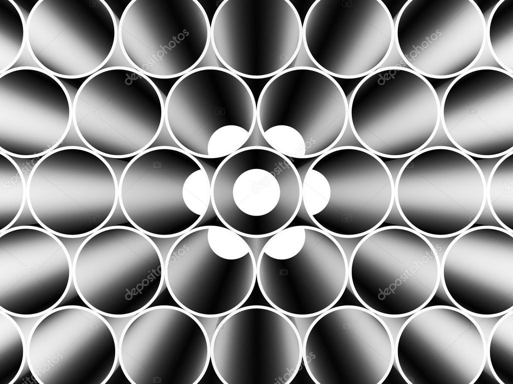 Background of metal pipes