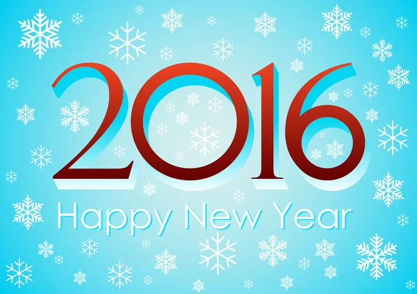 新年あけましておめでとうございます-2016 — ストックベクタ