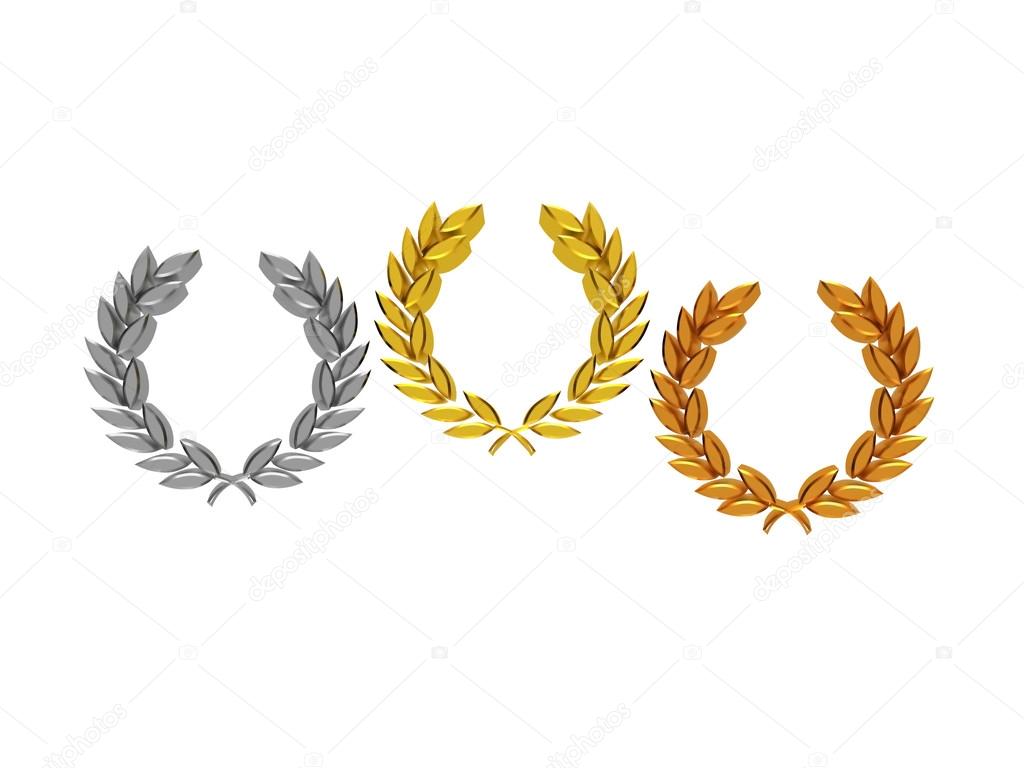 Laurel wreaths in 3D