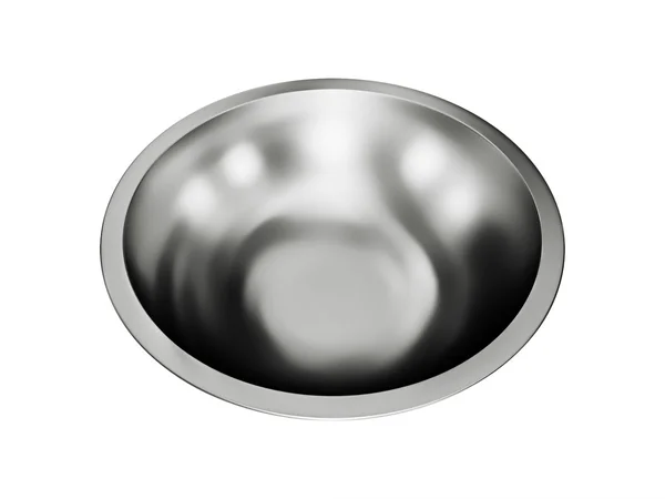 Stainless steel bowl — Stock Photo, Image