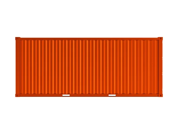 Oranje zeecontainer — Stockfoto