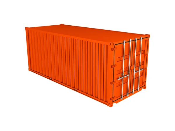 Oranje zeecontainer — Stockfoto