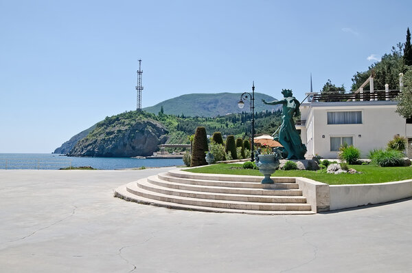 Embankment in Partenit, Crimea