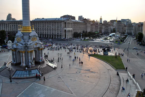 Vista sulla piazza dell'indipendenza in Ucraina — Foto Stock