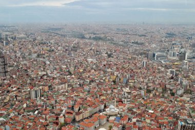 İstanbul 'un yükseklikten manzarası