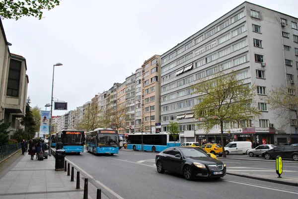 Busy City Street Istanbul — 图库照片