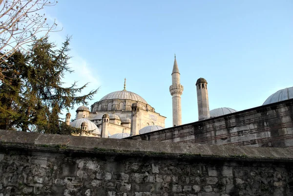 Ancient Domes Blue Mosque Istanbul — стоковое фото