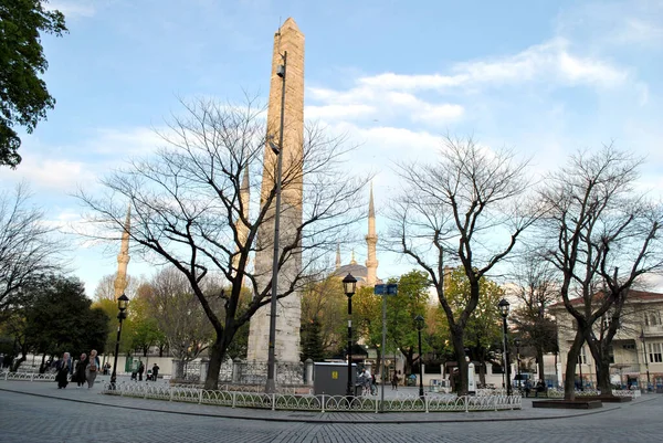 Historic Pillar Istanbul Turkey — стоковое фото