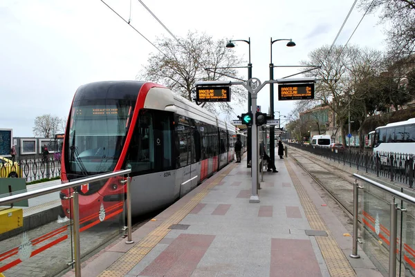 Tranvía Estambul Transporte Público — Foto de Stock