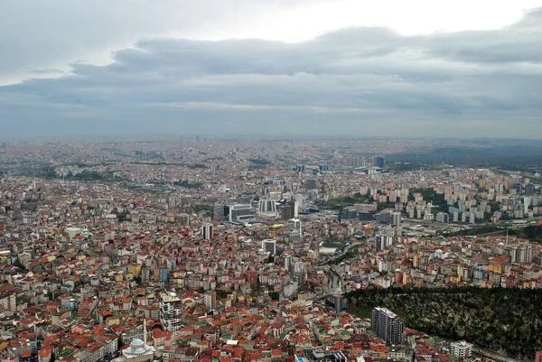 İstanbul şehir manzarası Türkiye 'nin gökdeleninden