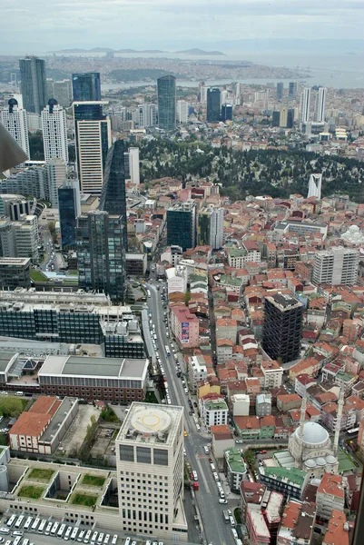 Blick Auf Die Bucht Von Istanbul Vom Wolkenkratzer Türkei — Stockfoto