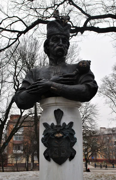Ivan Mazepa, statua a Chernihiv — Foto Stock