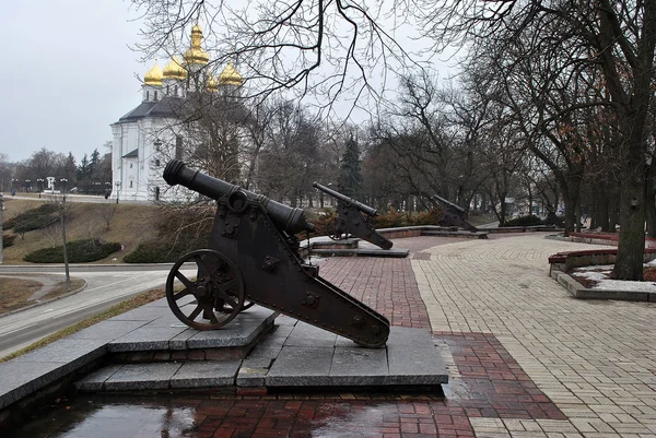 Un arma vieja en Chernihiv — Foto de Stock